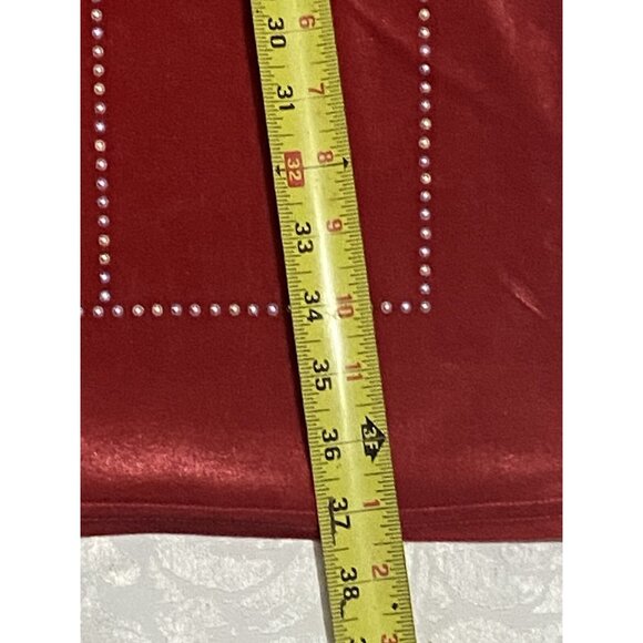 Emma & Posh Red Velvet Sz 3X Adjustable Strap Bodycon Dress Metal Detail NWT - Picture 7 of 10